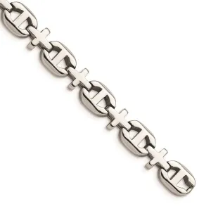 Chisel Jewelry Stainless Steel Polished Fancy 8.5in Bracelet