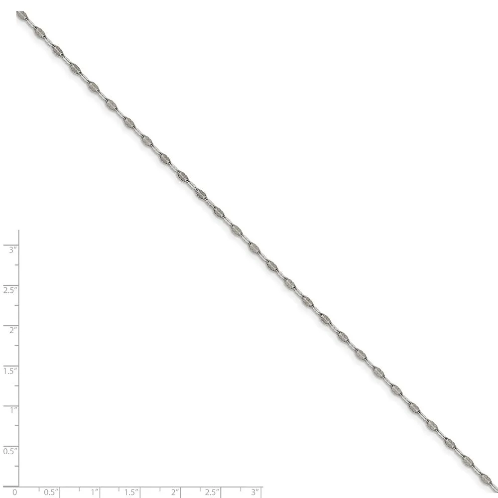 Chisel Jewelry Stainless Steel Polished Fancy Link Chain | SRN1619