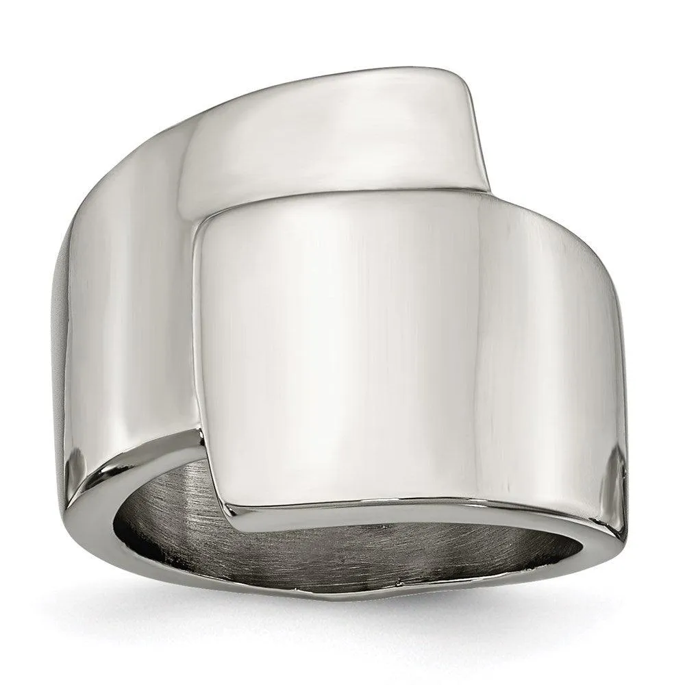 Chisel Jewelry Stainless Steel Polished Fancy Ring