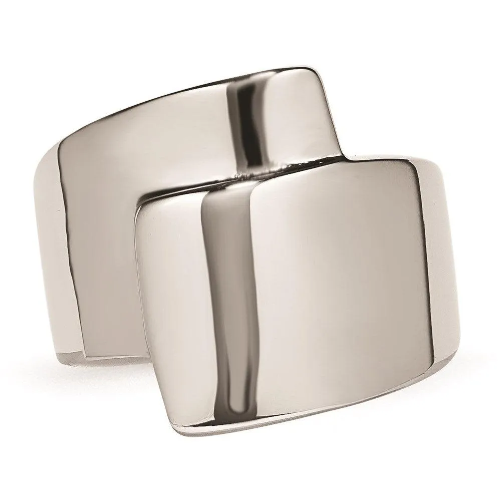 Chisel Jewelry Stainless Steel Polished Fancy Ring