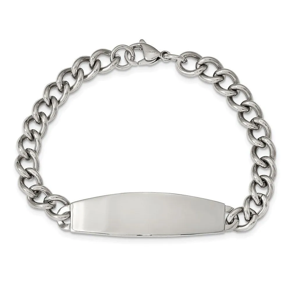 Chisel Jewelry Stainless Steel Polished ID 8.5in Bracelet