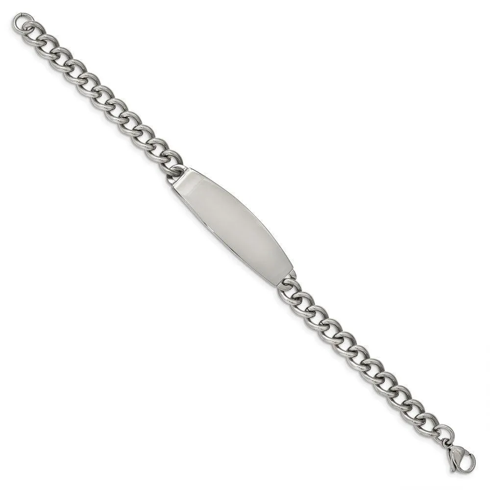 Chisel Jewelry Stainless Steel Polished ID 8.5in Bracelet