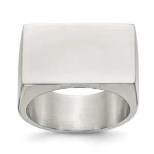 Chisel Jewelry Stainless Steel Polished ID Ring