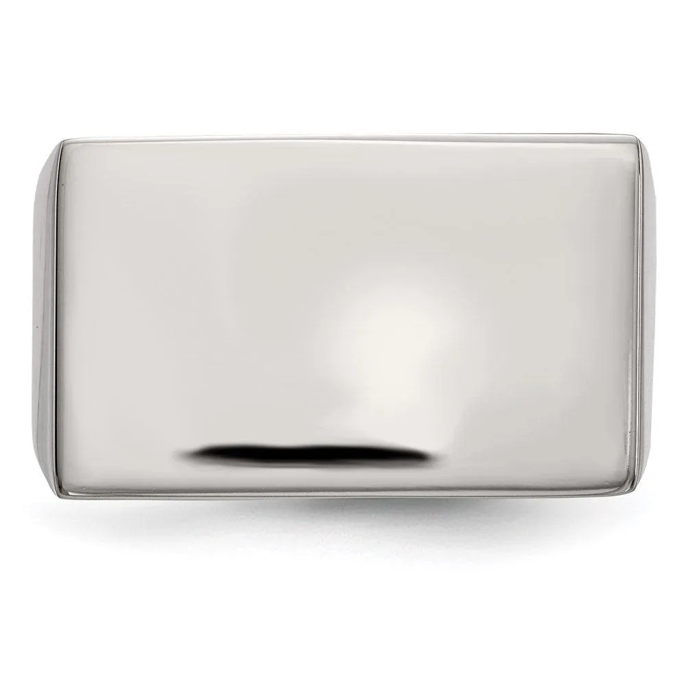 Chisel Jewelry Stainless Steel Polished ID Ring