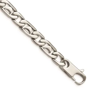 Chisel Jewelry Stainless Steel Polished Links Bracelet