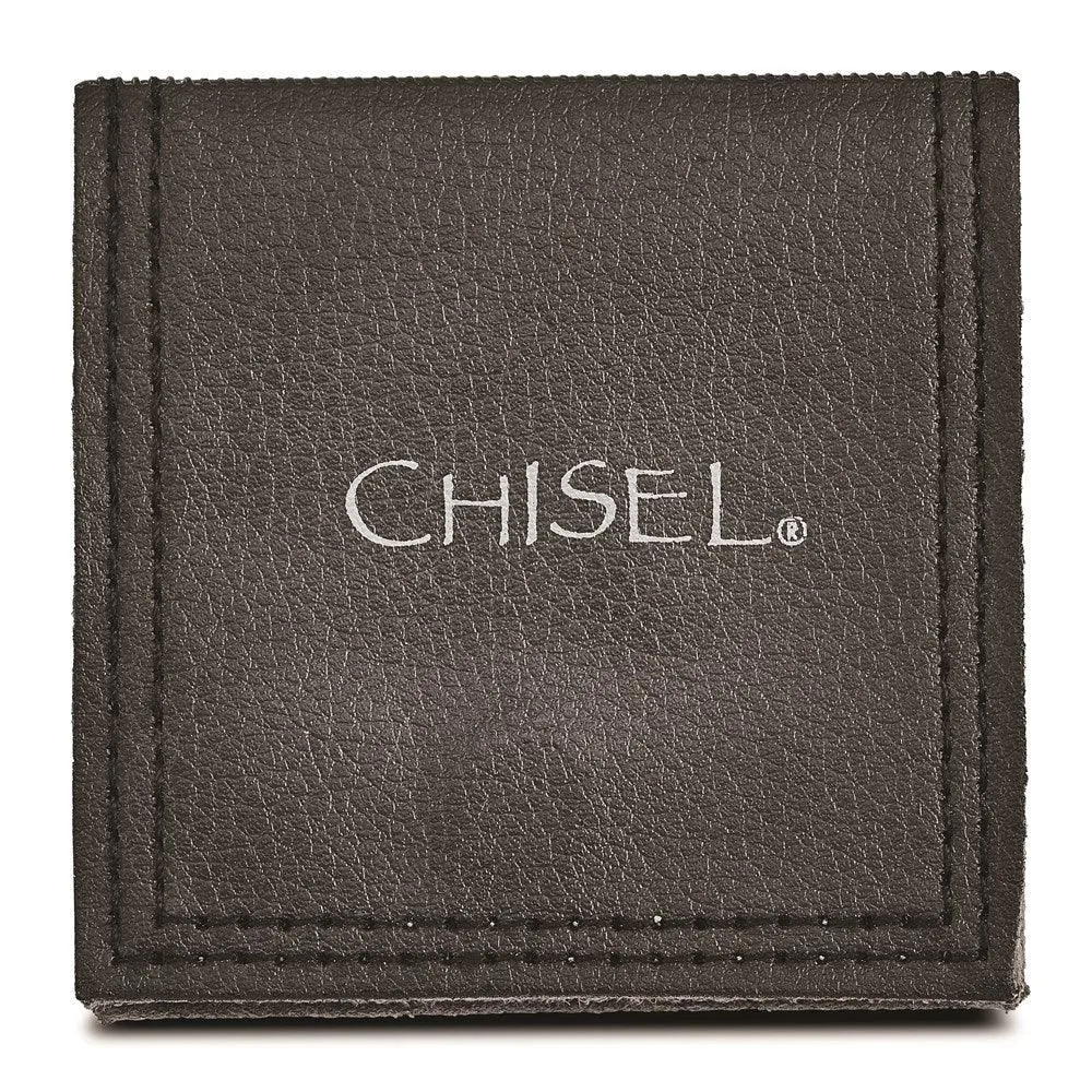 Chisel Jewelry Stainless Steel Polished Rectangular Ring