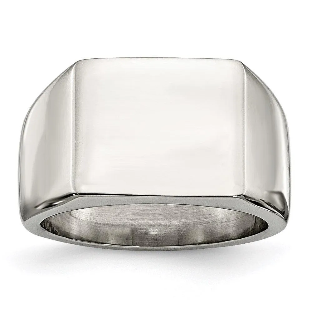 Chisel Jewelry Stainless Steel Polished Ring
