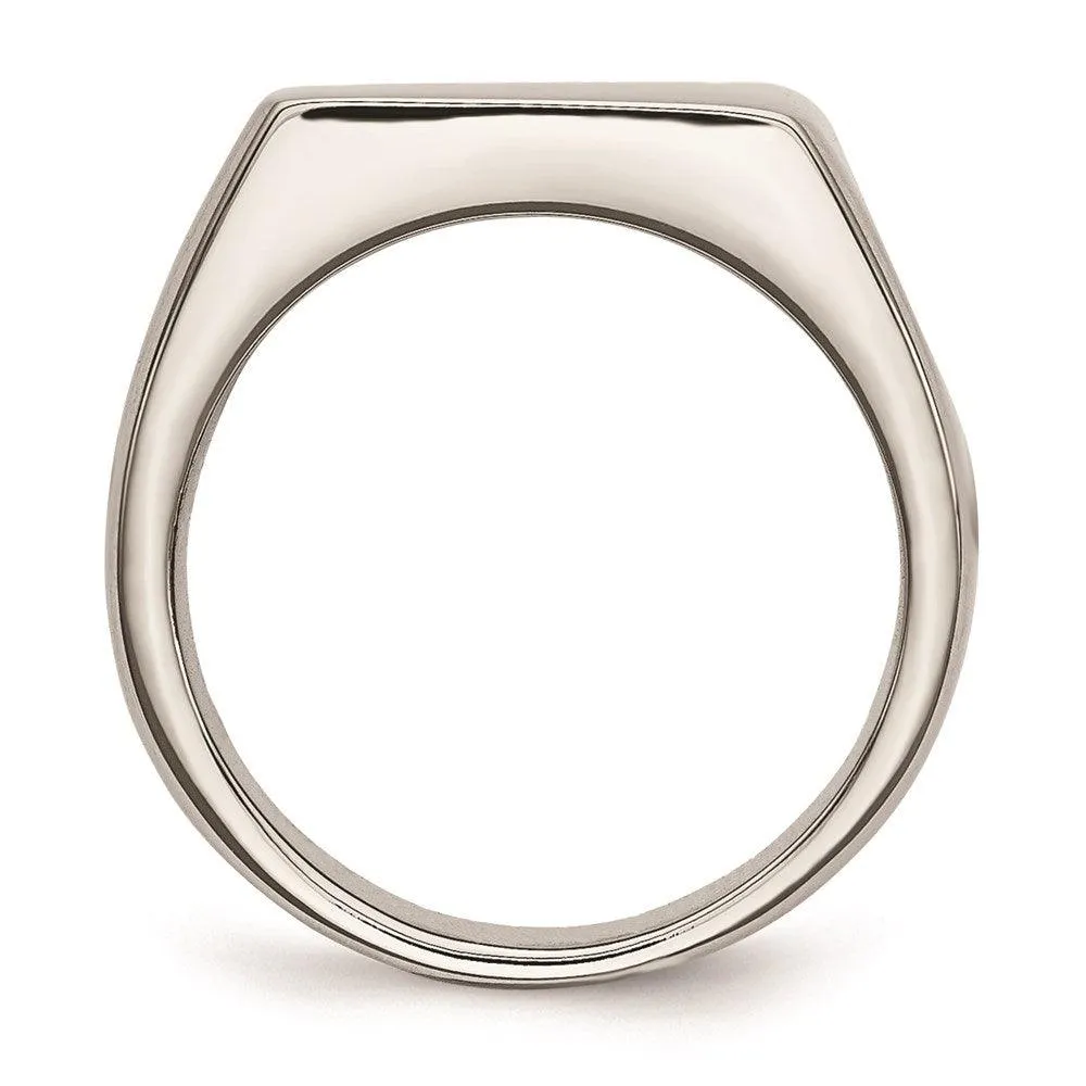 Chisel Jewelry Stainless Steel Polished Ring