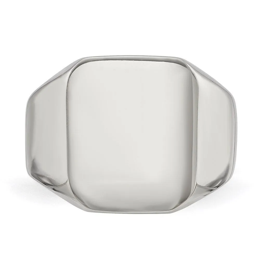 Chisel Jewelry Stainless Steel Polished Signet Ring