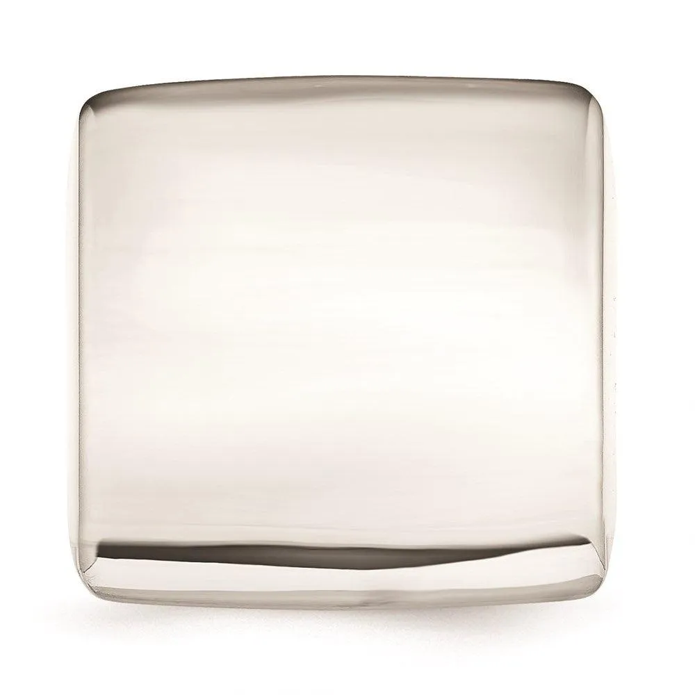 Chisel Jewelry Stainless Steel Polished Square Ring