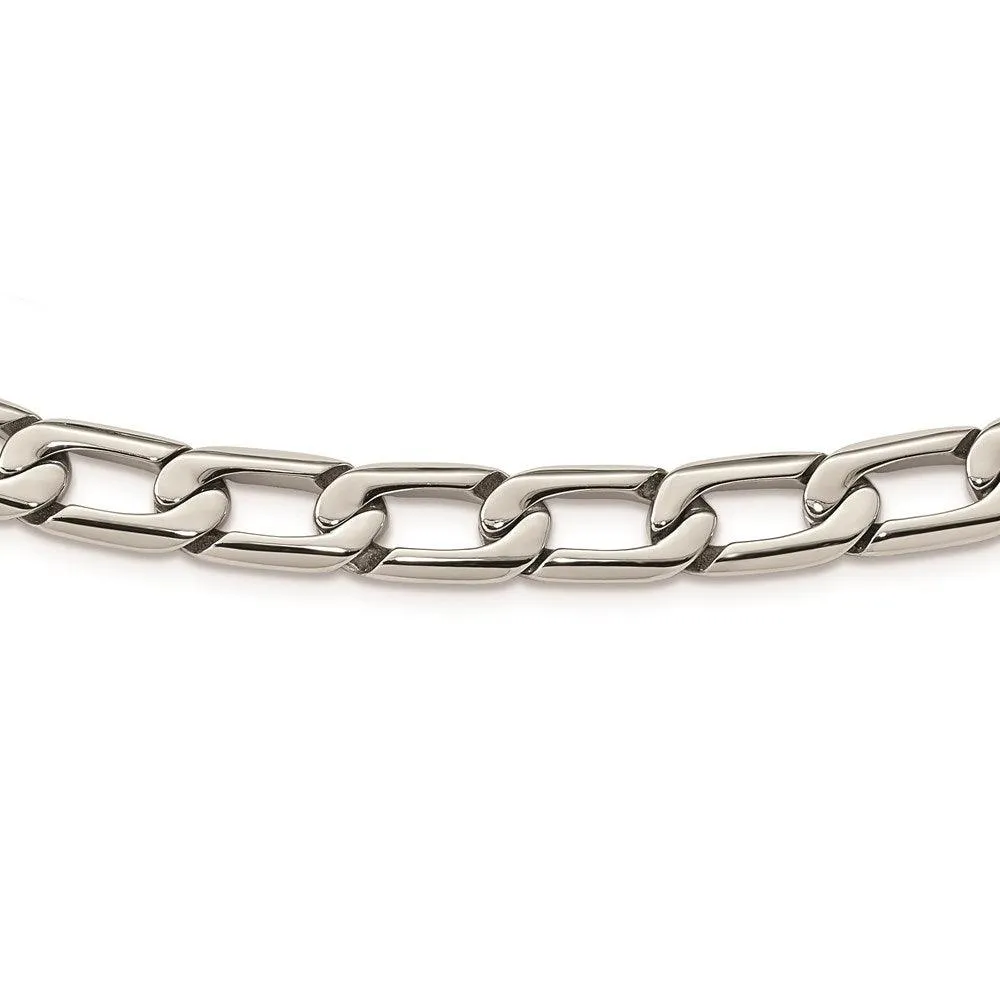 Chisel Jewelry Stainless Steel Polished Squares Necklace