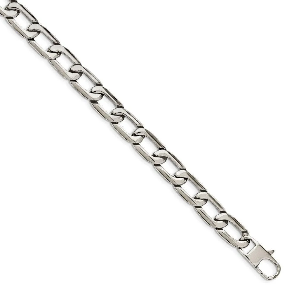 Chisel Jewelry Stainless Steel Polished Squares Necklace