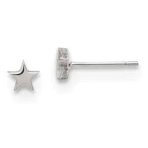 Chisel Jewelry Stainless Steel Polished Star Post Earrings