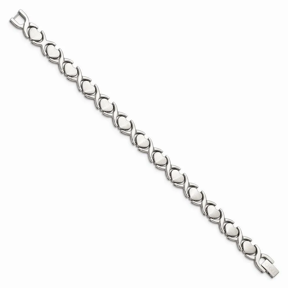 Chisel Jewelry Stainless Steel Stampato 7.5in Bracelet