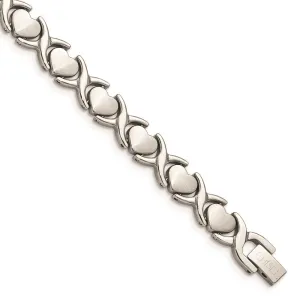 Chisel Jewelry Stainless Steel Stampato 7.5in Bracelet