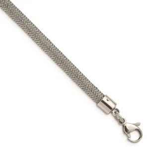 Chisel Jewelry Stainless Steel Wire 8in Bracelet