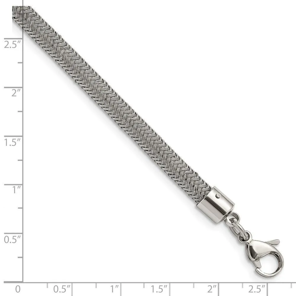Chisel Jewelry Stainless Steel Wire 8in Bracelet