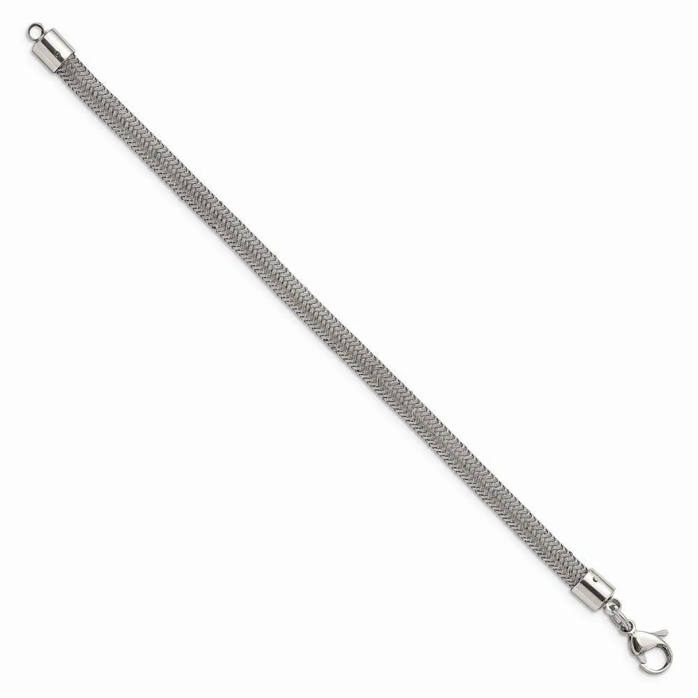 Chisel Jewelry Stainless Steel Wire 8in Bracelet