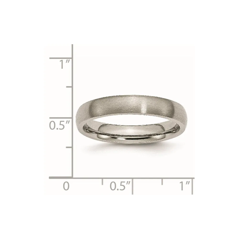 Chisel Jewelry Titanium 4mm Brushed Band | TB6