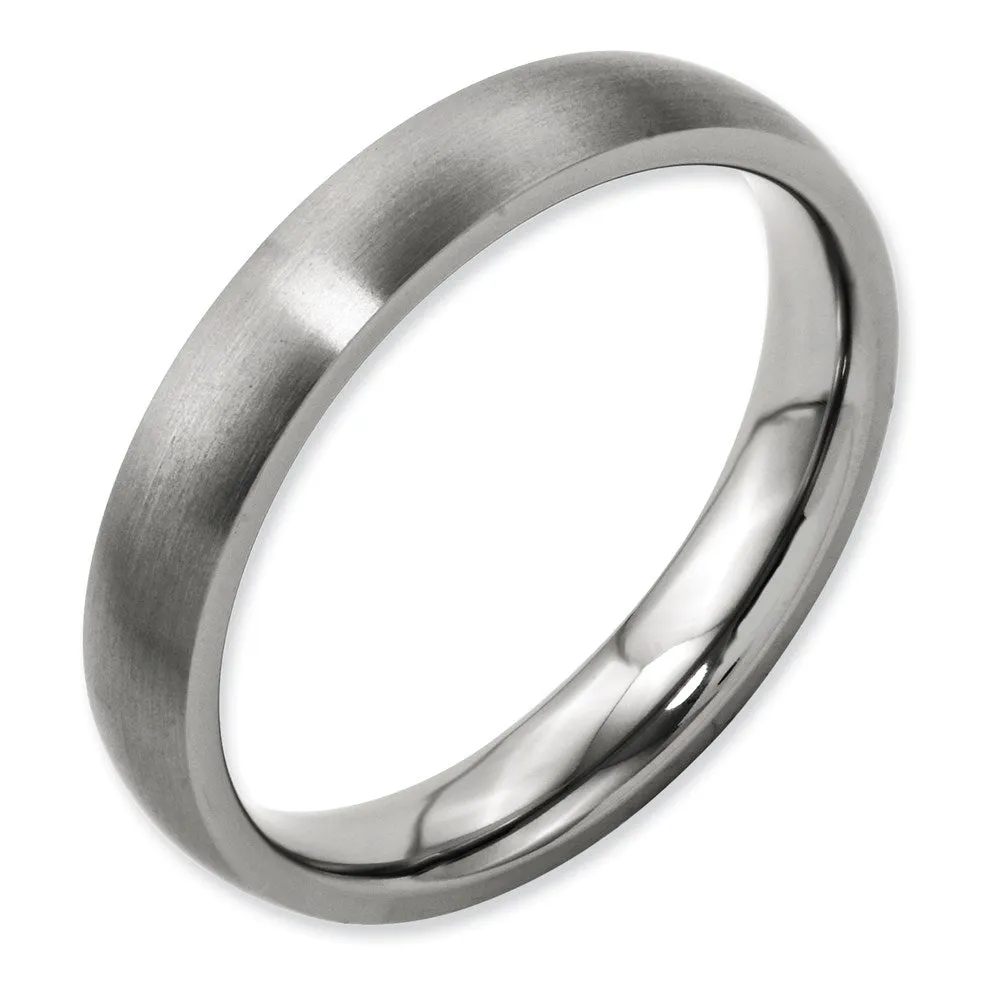 Chisel Jewelry Titanium 4mm Brushed Band | TB6
