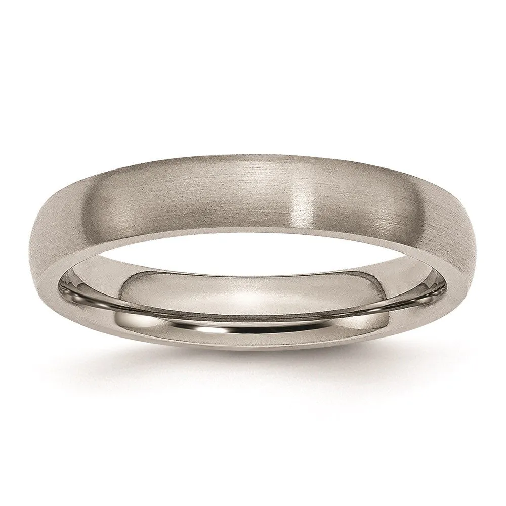 Chisel Jewelry Titanium 4mm Brushed Band | TB6