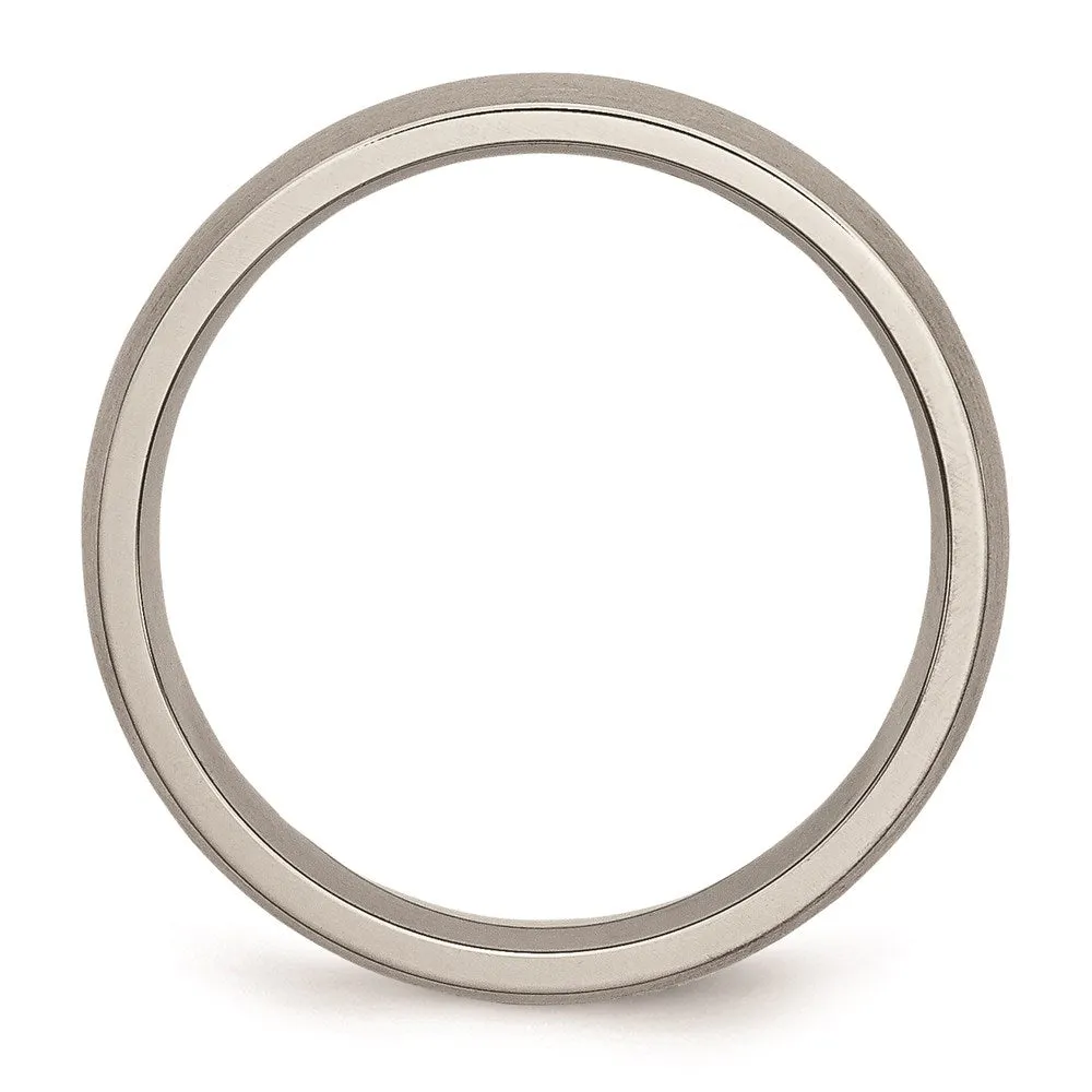 Chisel Jewelry Titanium 5mm Brushed Band | TB7