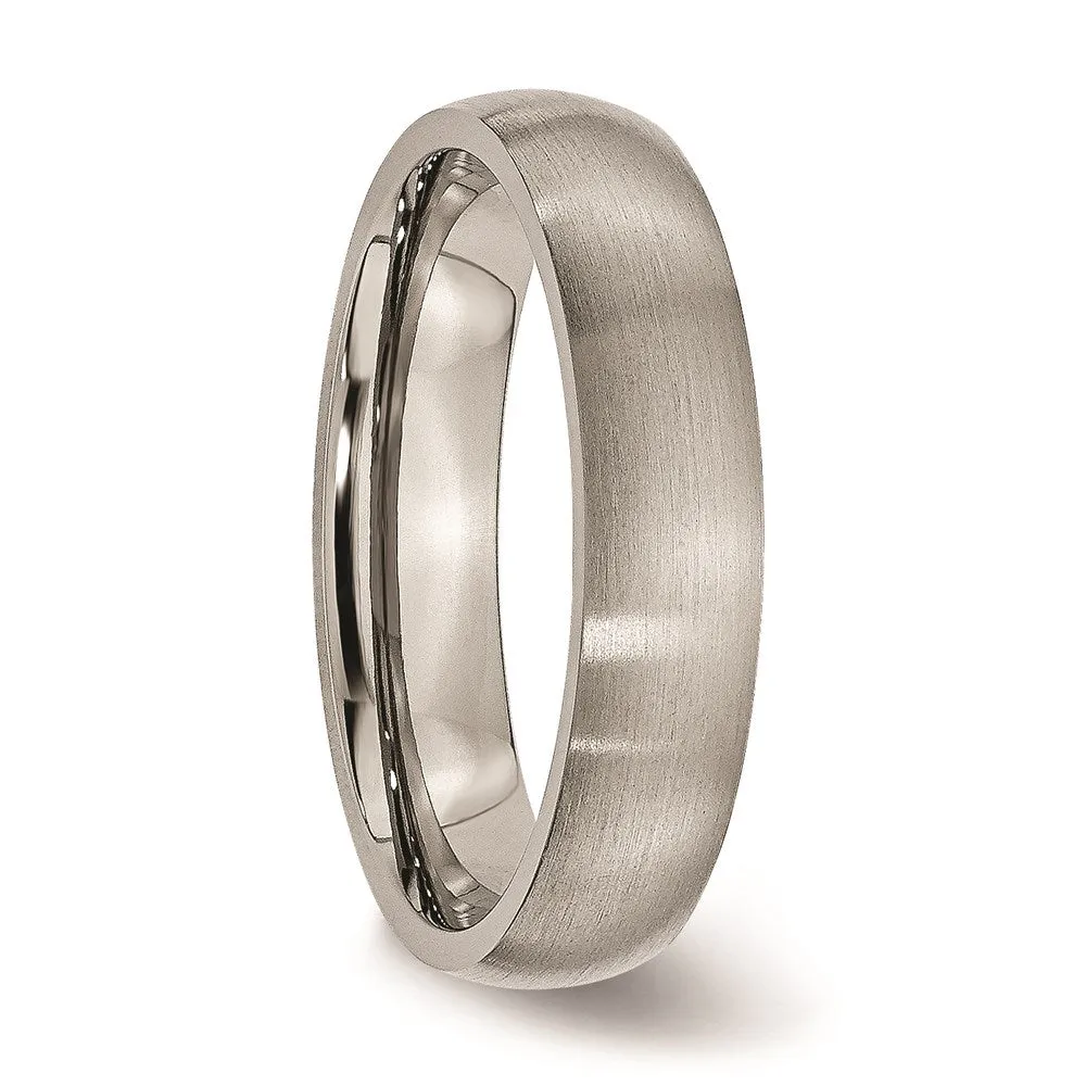 Chisel Jewelry Titanium 5mm Brushed Band | TB7