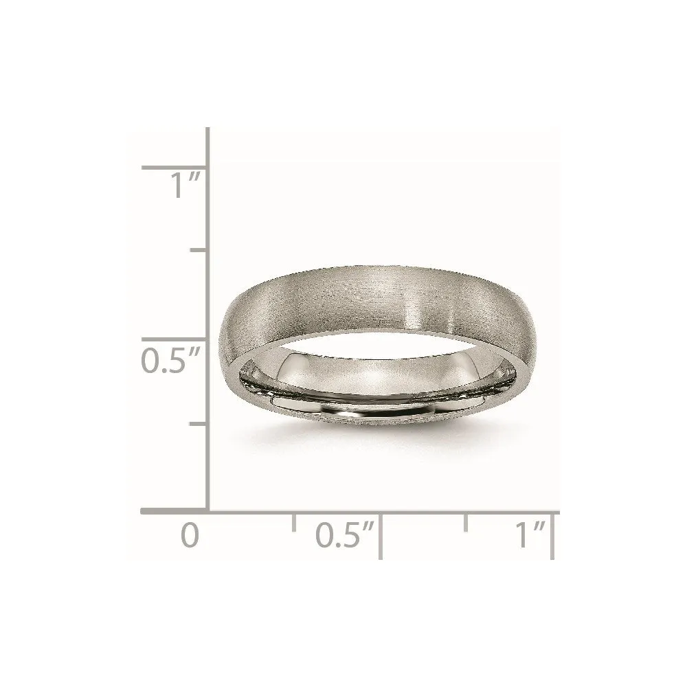 Chisel Jewelry Titanium 5mm Brushed Band | TB7