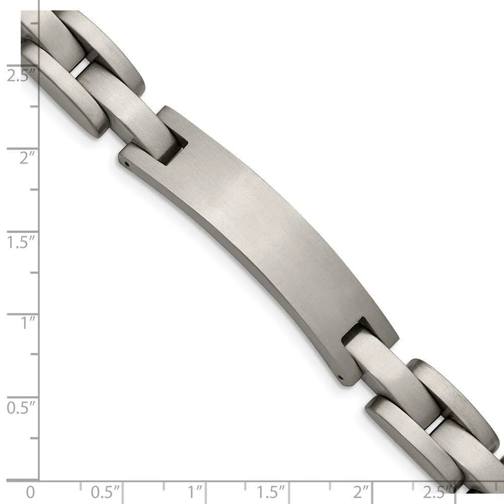 Chisel Jewelry Titanium Brushed ID 8.75in Bracelet