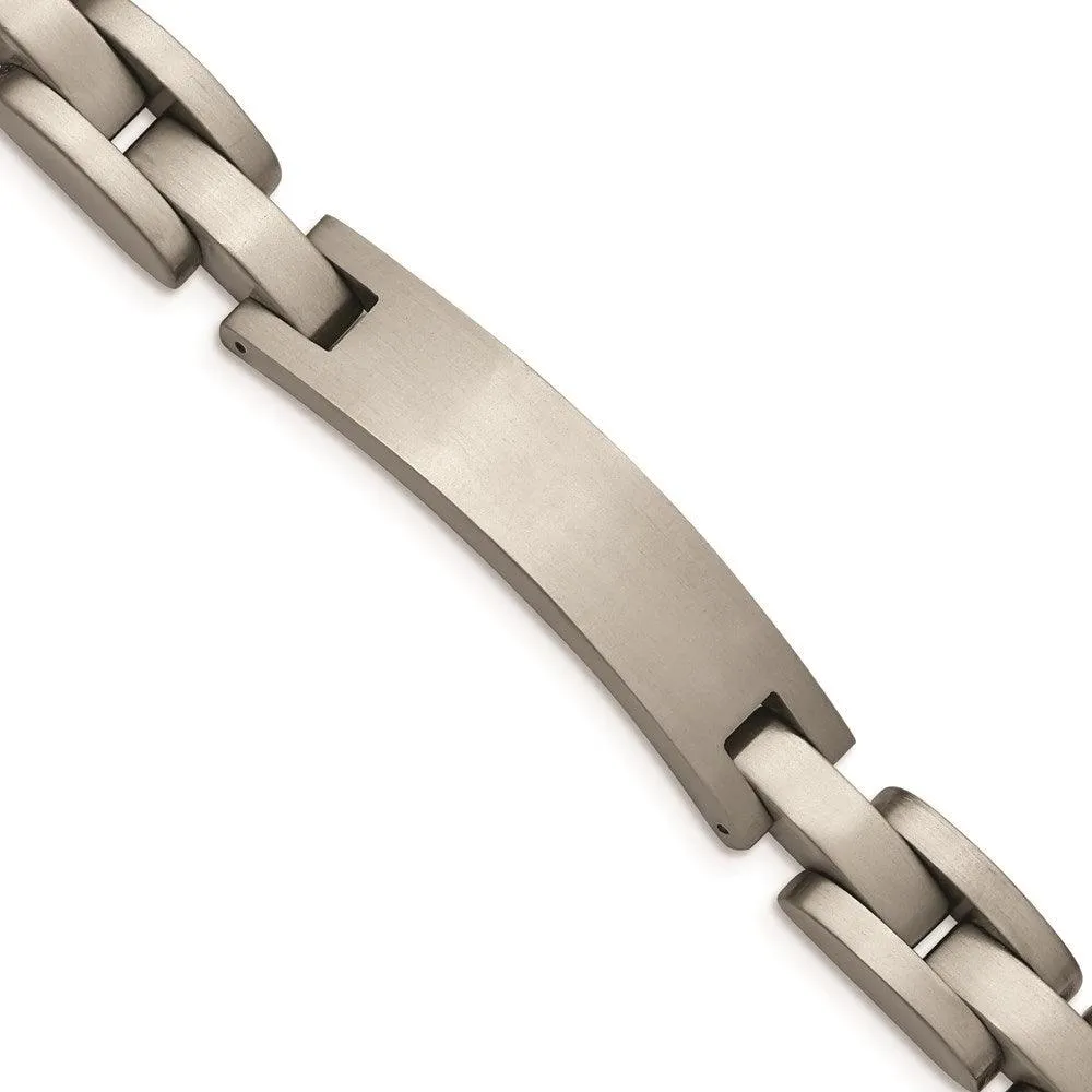 Chisel Jewelry Titanium Brushed ID 8.75in Bracelet