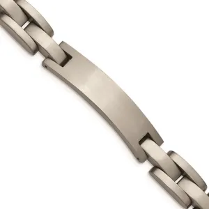 Chisel Jewelry Titanium Brushed ID 8.75in Bracelet