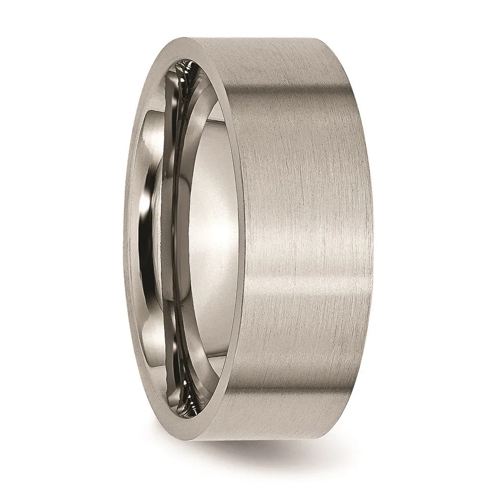 Chisel Jewelry Titanium Flat 8mm Brushed Band | TB33