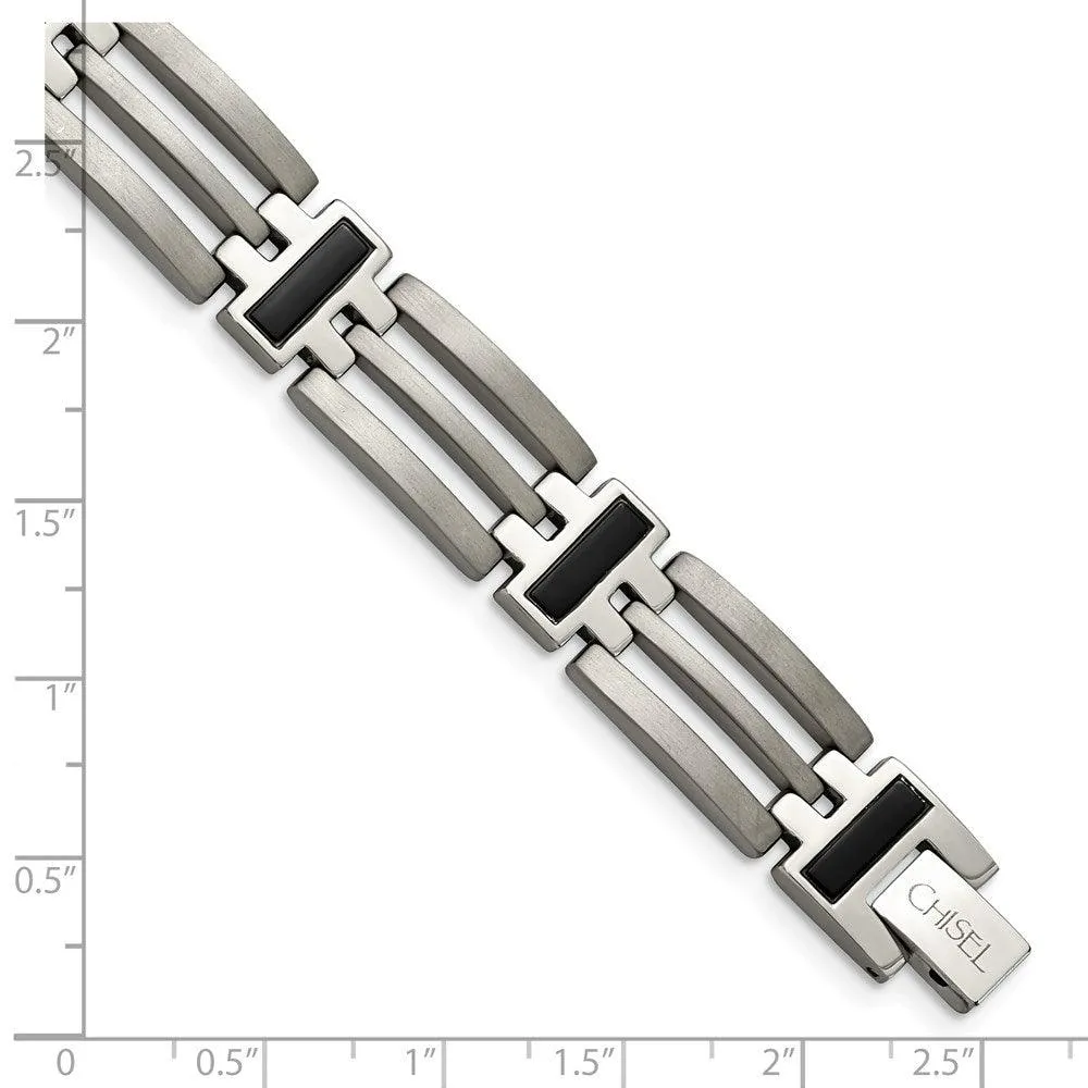 Chisel Jewelry Titanium IP-plated 8.5in Bracelet