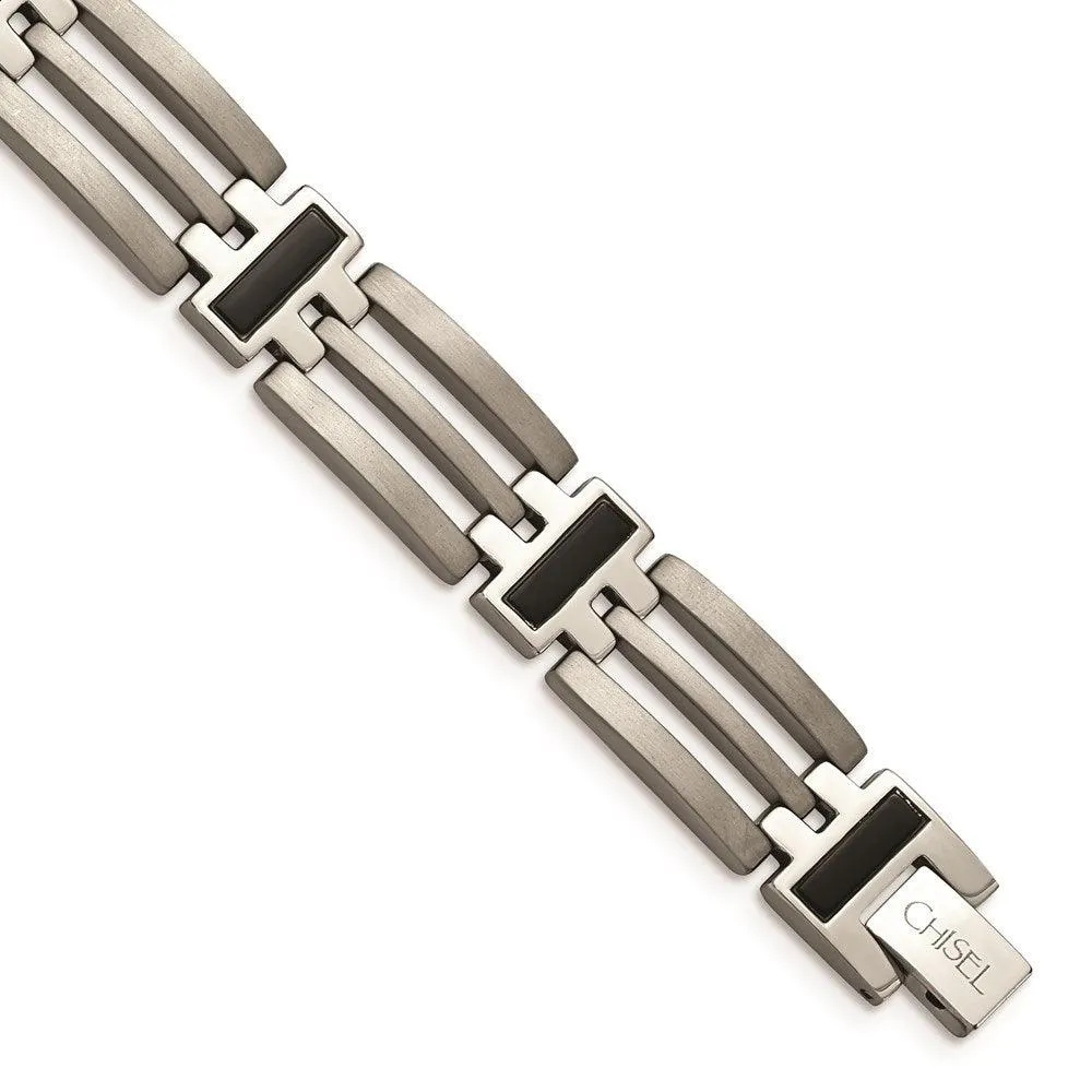 Chisel Jewelry Titanium IP-plated 8.5in Bracelet