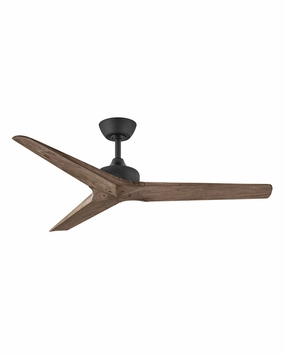 Chisel 52"Ceiling Fan Matte Black quiet medium fans for living room use