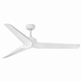 Chisel 60" Smart Fan Matte White modern medium fans for everyday cooling