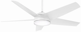 Chubby 58"Outdoor Ceiling Fan Flat White modern medium fans for everyday cooling