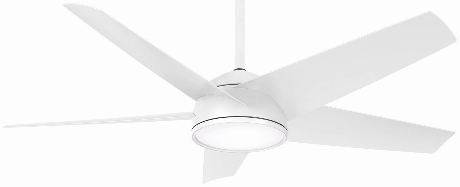 Chubby 58"Outdoor Ceiling Fan Flat White modern medium fans for everyday cooling
