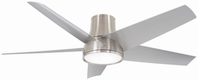 Chubby Ii 58"Outdoor Ceiling Fan Brushed Nickel Wet medium electric fans for multi-room use