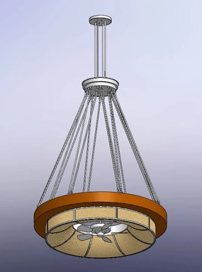 Cilindro Ventura 16 Light Chandel-Air decorative fandeliers with lights
