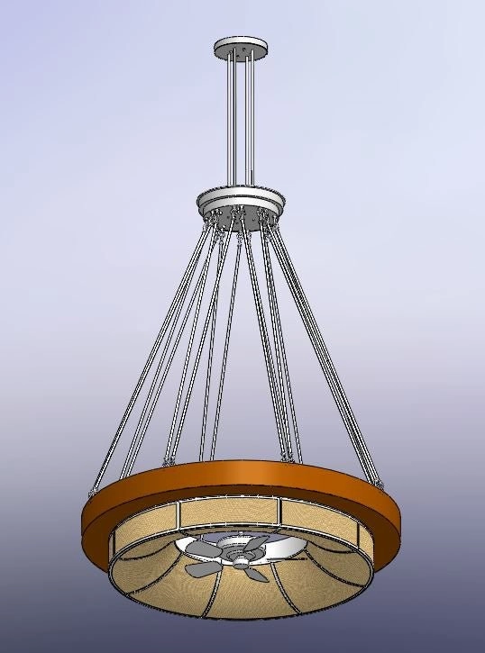 Cilindro Ventura 16 Light Chandel-Air decorative fandeliers with lights