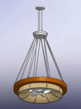 Cilindro Ventura 16 Light Chandel-Air large electric fans for spacious rooms