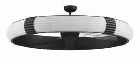 Cipriani 57"Ceiling Fan Flat Black medium electric fans for multi-room use