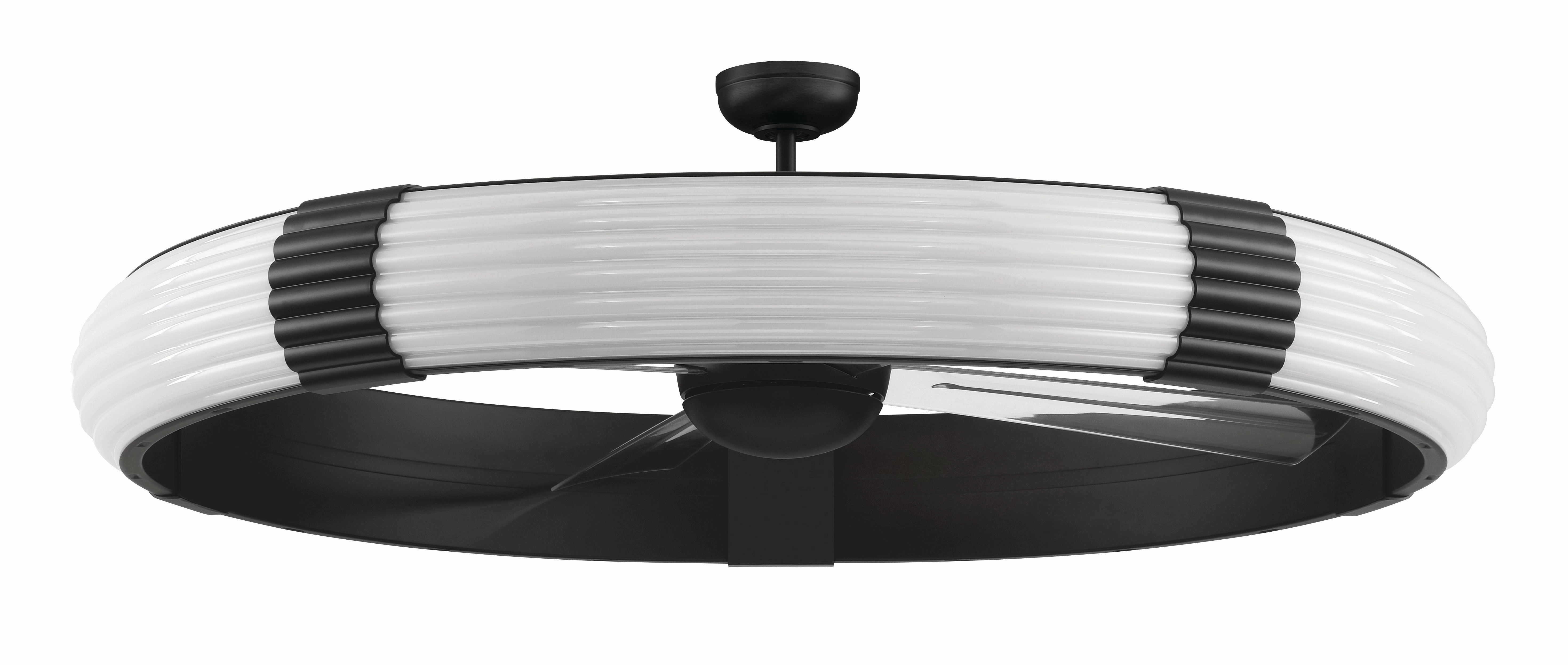 Cipriani 57"Ceiling Fan Flat Black medium electric fans for multi-room use