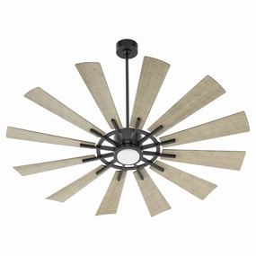 Cirque 60"Patio Fan Matte Black home cooling fans in medium size