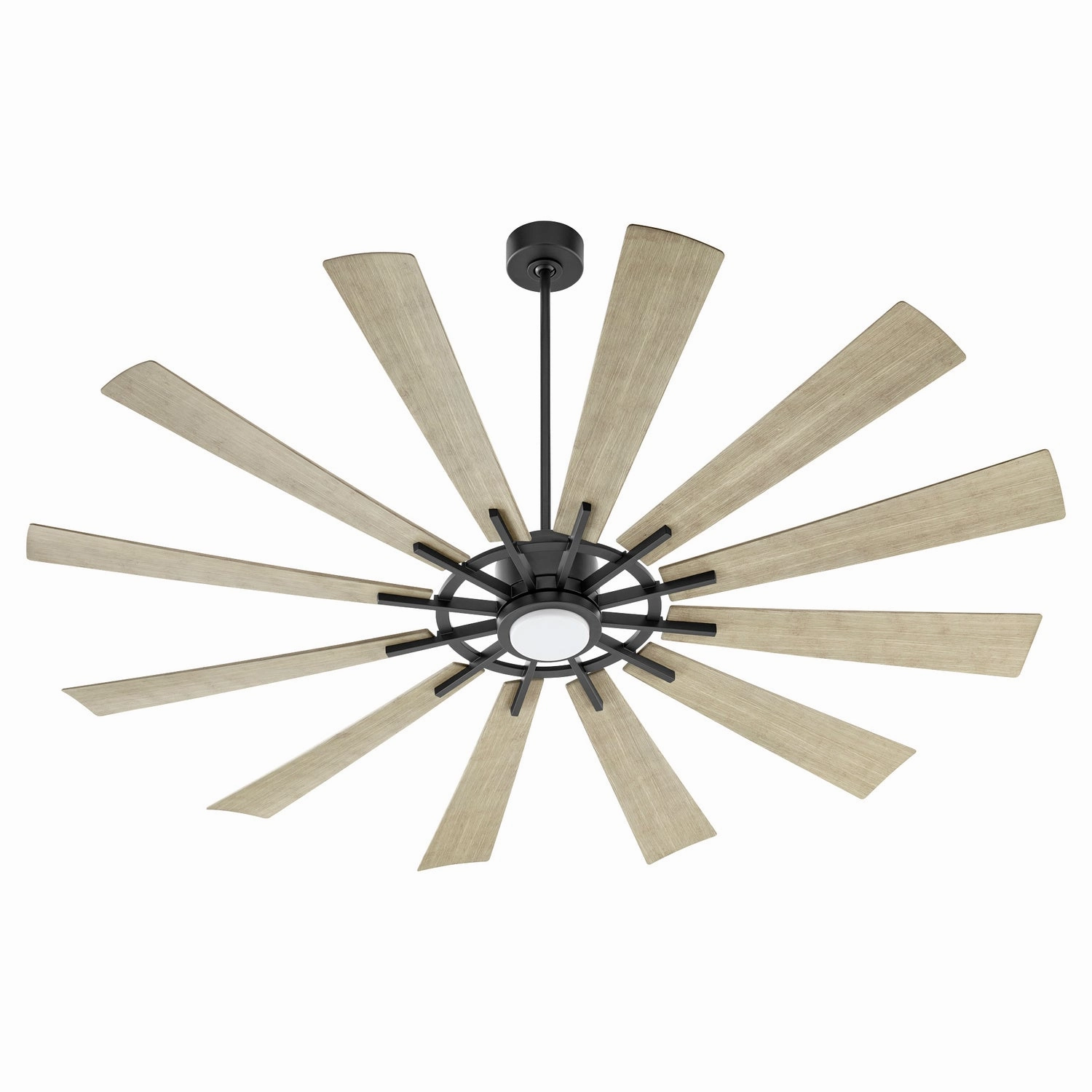Cirque 72"Patio Fan Matte Black large electric fans for spacious rooms
