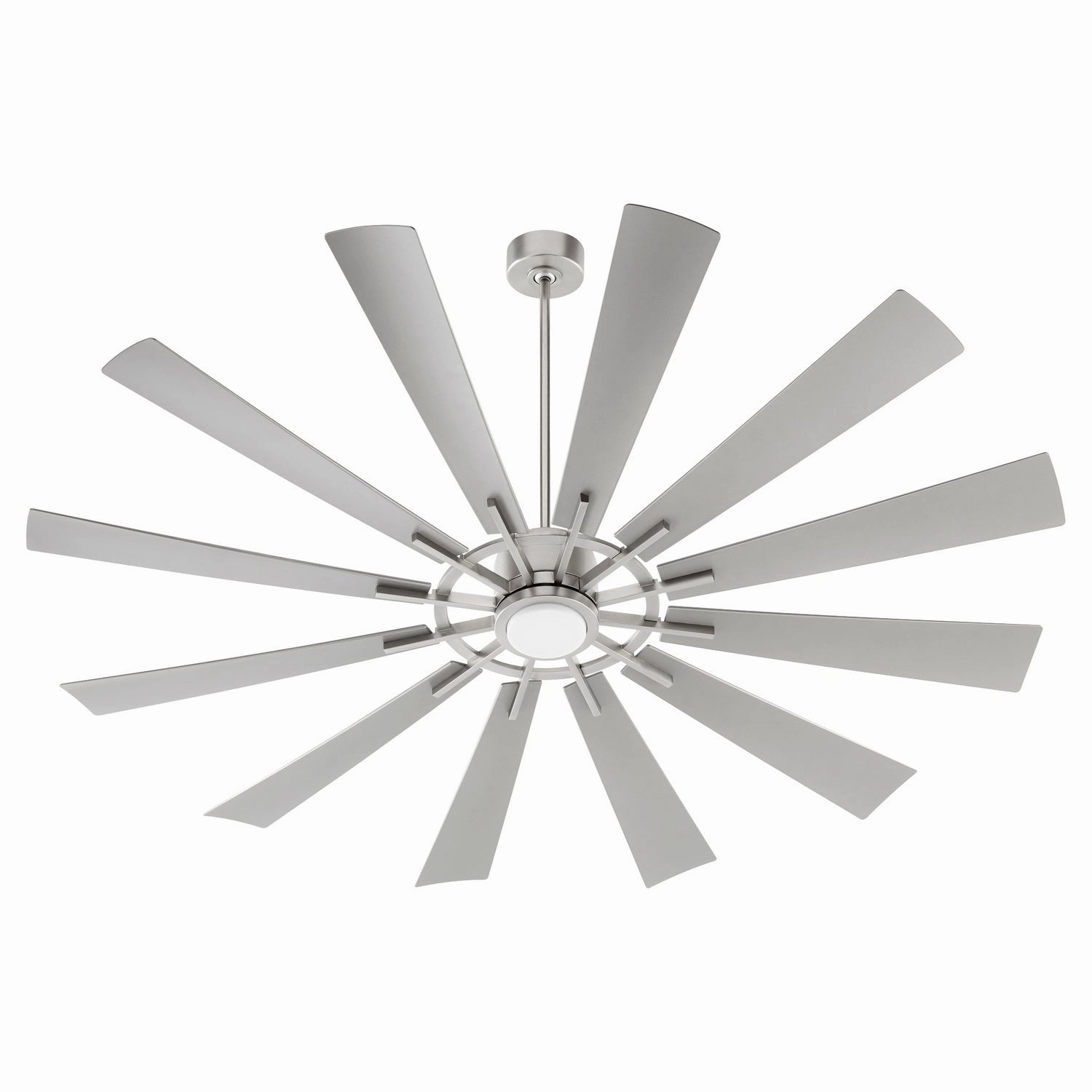Cirque 72"Patio Fan Satin Nickel large electric fans for spacious rooms