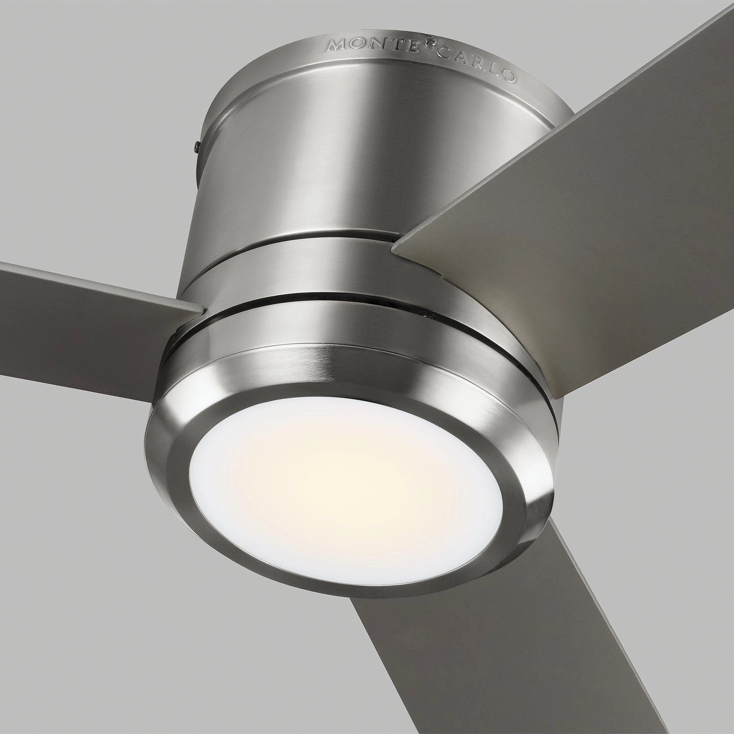 Clarity 56" Ceiling Fan Brushed Steel