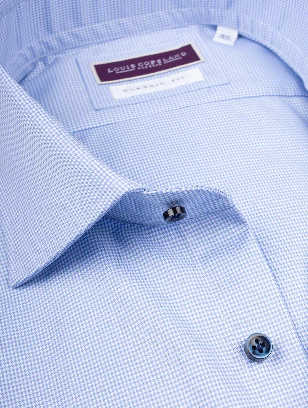 Classic Puppytooth Shirt Blue