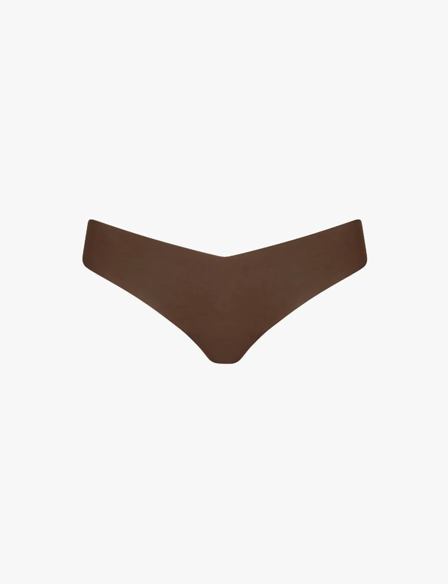 Classic Solid Thong In Mocha